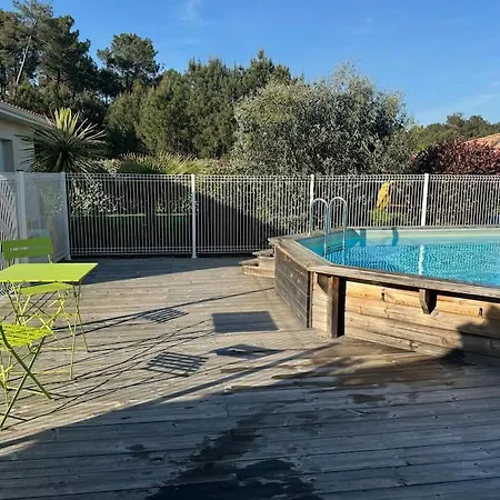 La Clairiere Villa Piscine Chauffee Et Boulodrome Proche Lac De Cazaux, Ocean , Plages De Pyla Et D Arcachon Et Dune Du Pilat Вилла Ла-Тест-де-Бюш